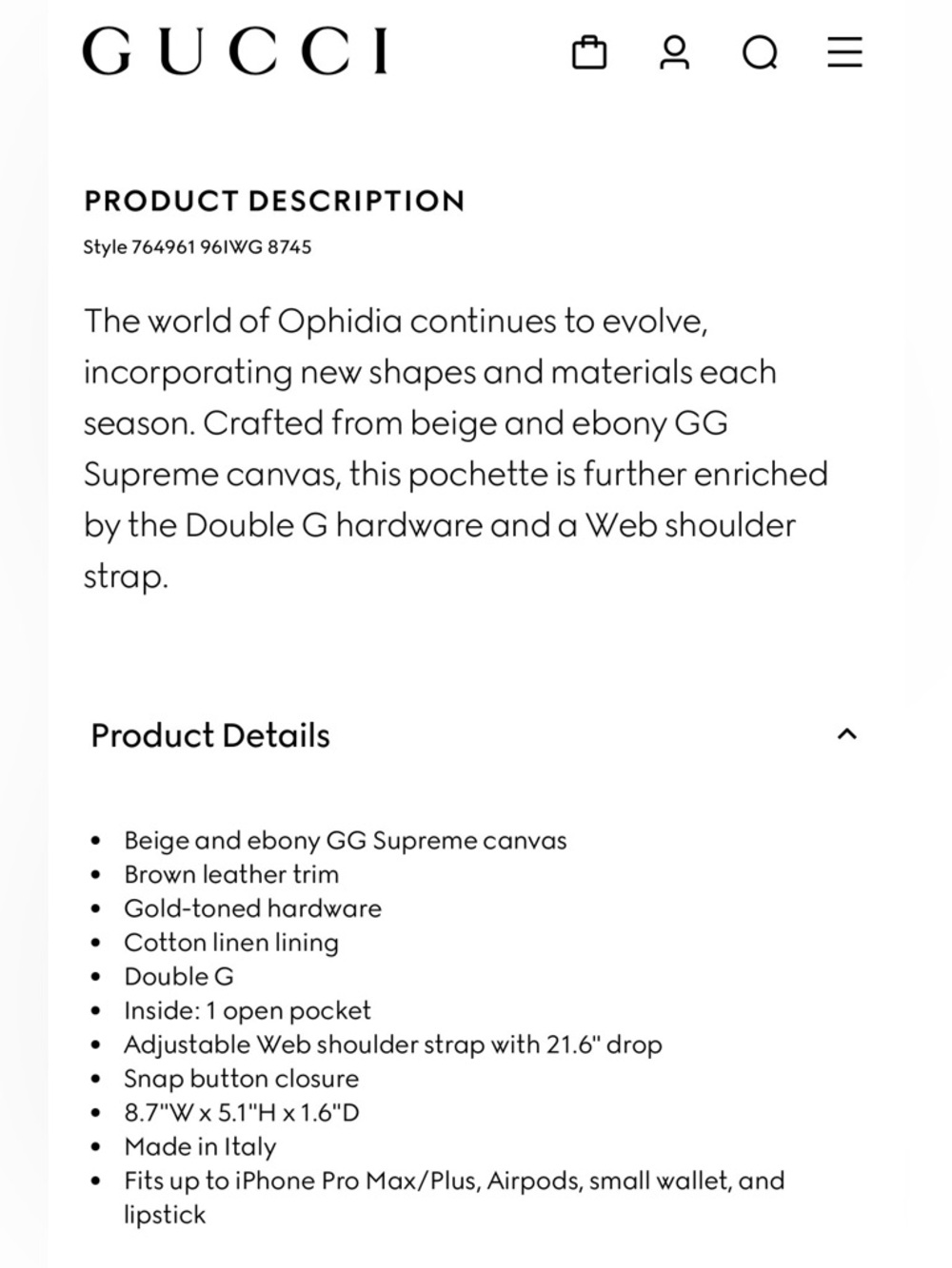 NEW! Authentic Gucci Ophidia Pochette - Picture 11 of 13